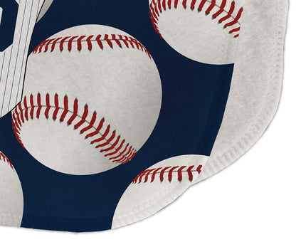 Baby Milano Personalized Baseball Jersey Burp Cloth (photo 3)