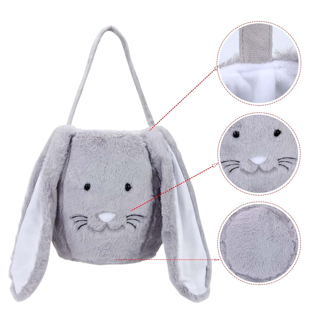 Tanglangkeji Plush Easter Bunny Basket