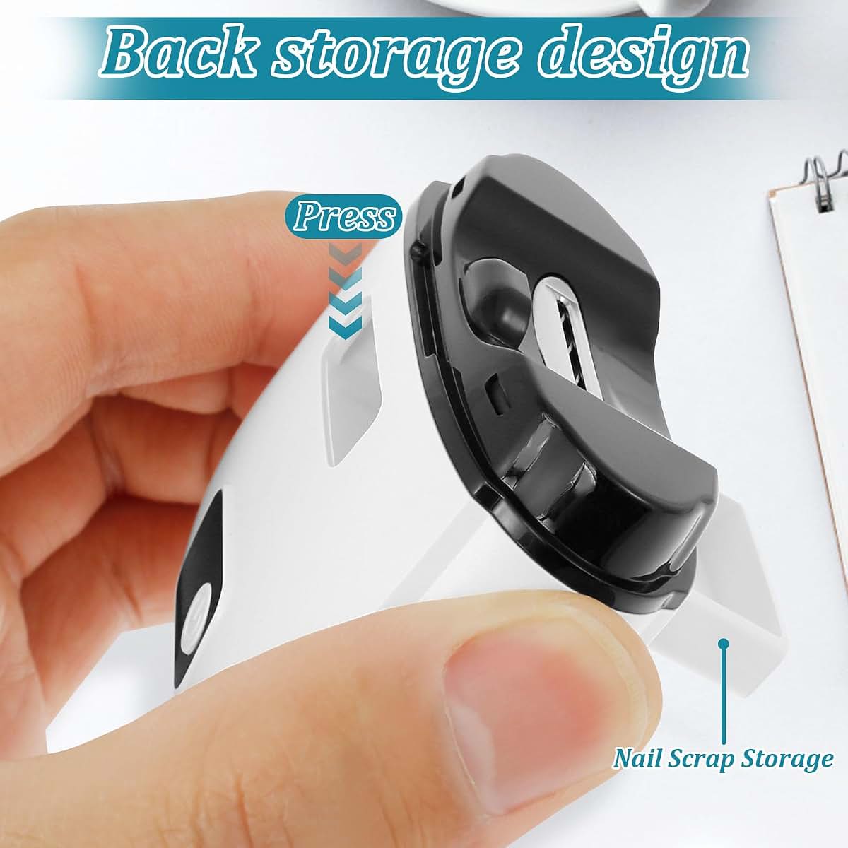 BabyOneStop Electric Nail Clipper with 3 Speed Modes and LED Light