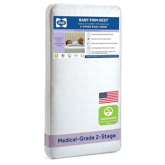 Sealy Baby Infant & Toddler Crib Mattress With 204 Coils