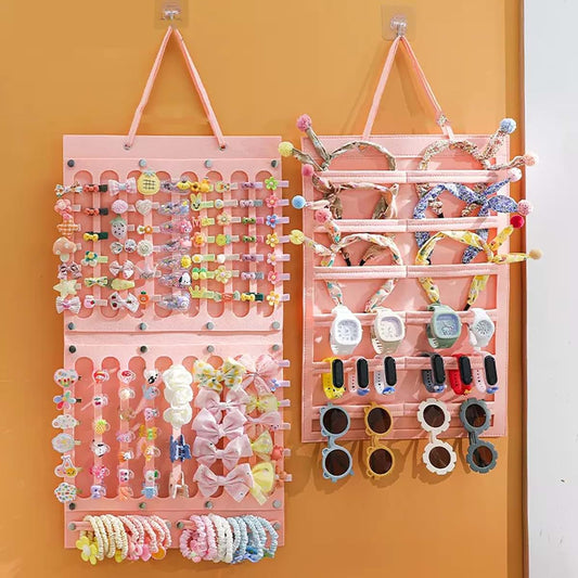 Aiqriwv 2 Pack Hair Bows and Accessory Storage Organizer