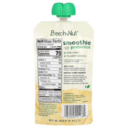 Beech-Nut Banana Mango Passion Fruit Yogurt Smoothie Pouch 3.5oz