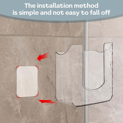Wall-Mounted Clear Wipes Dispenser Holder for Kitchen and Bathroom