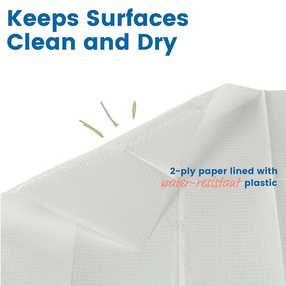 ECR4Kids 2-Ply Disposable Sanitary Liner, Changing Station Tissue, White, 500-Pack (photo 3)