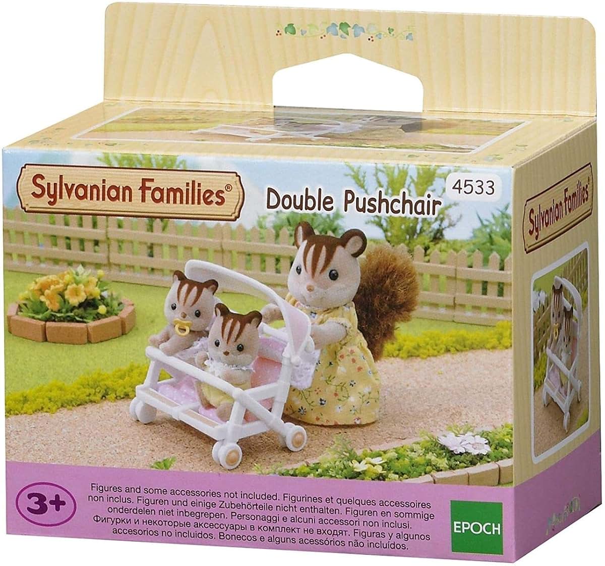 Sylvanian Families Double Pushchair For Two Babies