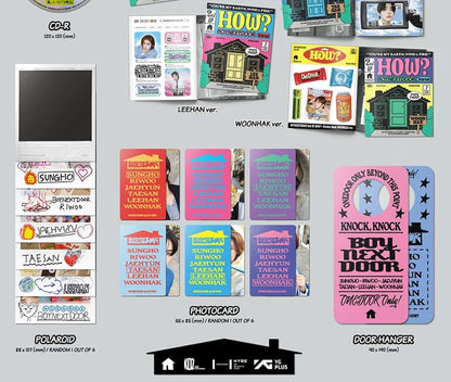 Dreamus BOYNEXTDOOR HOW? 2nd EP Album Sticker Ver (SUNGHO), undefined