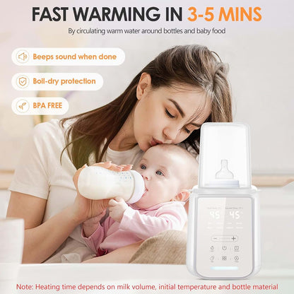 Anluomafuy 8-in-1 Bottle Warmer with Night Light and Smart Temperature Control (photo 3)