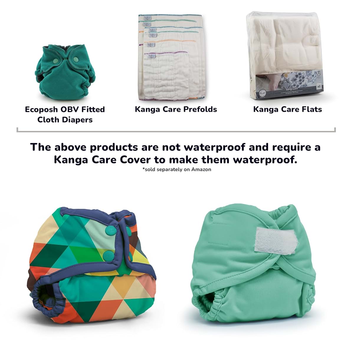 Kanga Care Rumparooz Reusable Cloth Diaper Cover with Leg Gussets (Newborn 4-15 lbs)