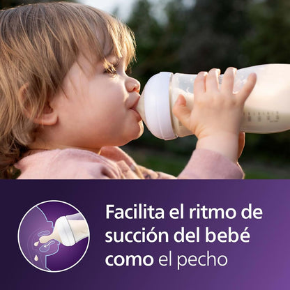 Philips Avent Natural Baby Bottles, 9 oz, Medium Flow, 4-Pack (photo 2)