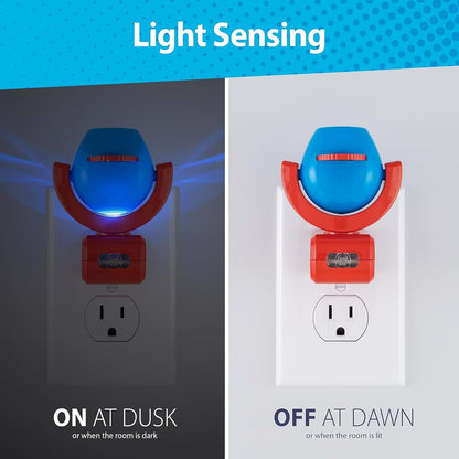 Projectables Mickey & Minnie Mouse Night Light with Dusk to Dawn Sensor