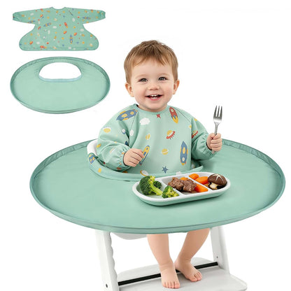 Universal Food Catcher Bib Set for Baby High Chairs