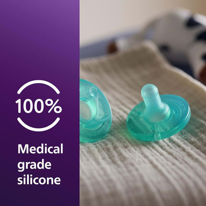 Philips Avent Soothie Baby Pacifier, 0-3 Months, 4-Pack, Green (photo 4)