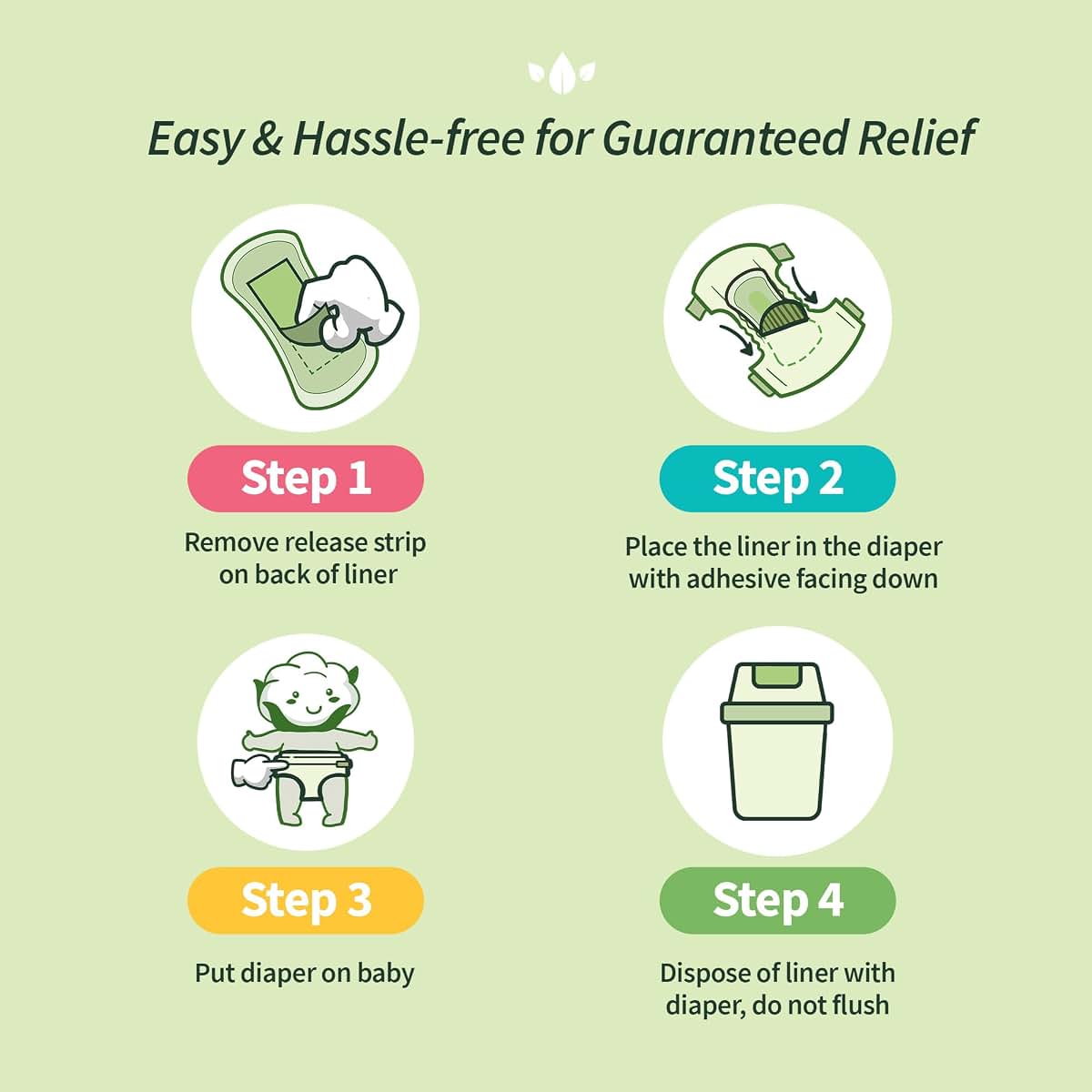 Organyc Organic Cotton Baby Diaper Liner (photo 3)