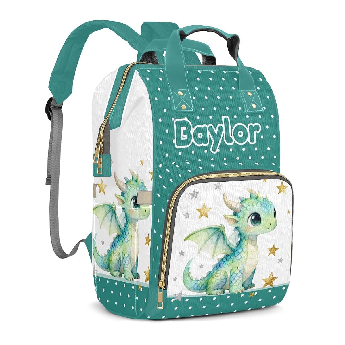 YallLocoMo Custom Diaper Bag Backpack With Insulated Bottle Pockets (photo 2)