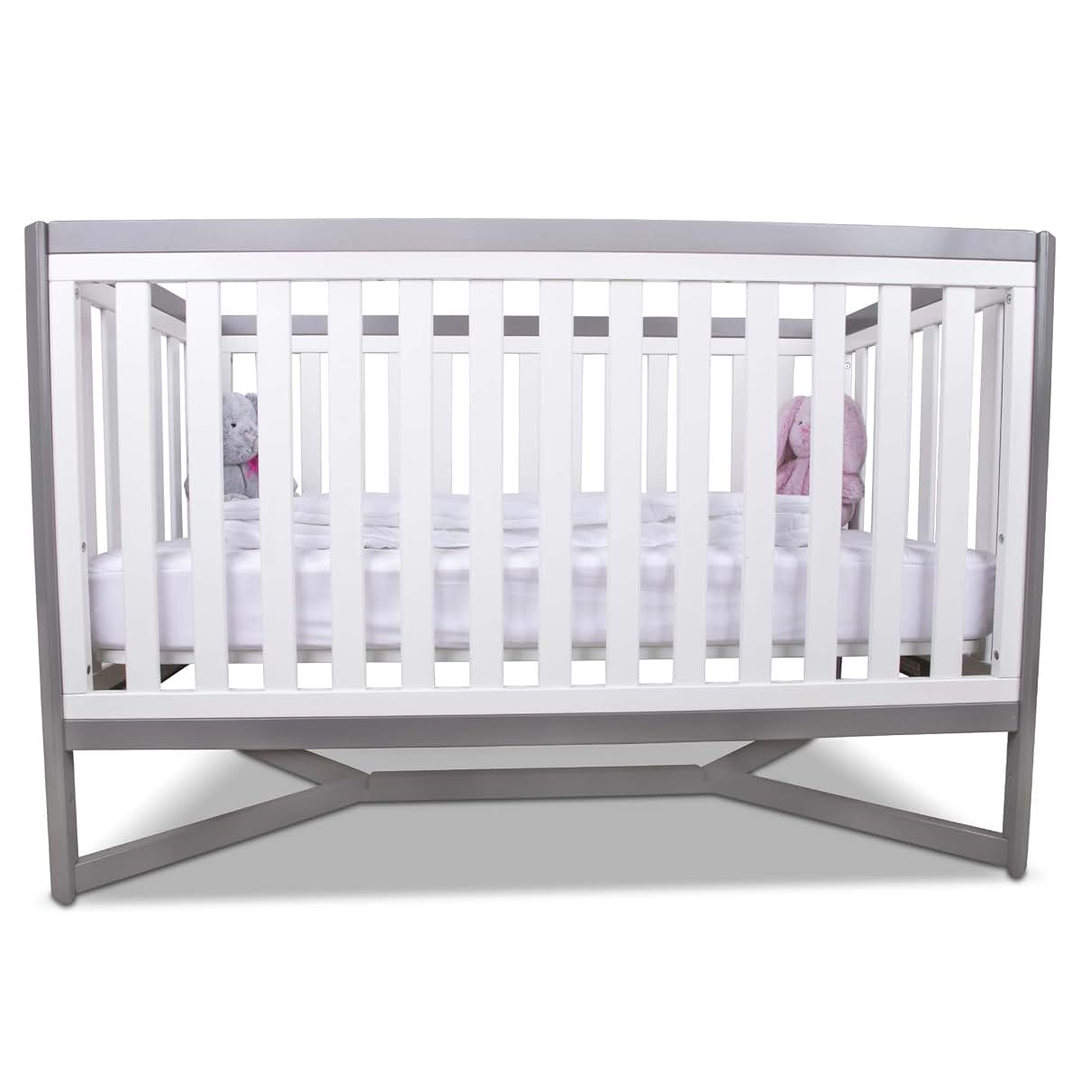 Polyfill Toddler Comforter for Crib and Bed, Lightweight White Quilt (photo 3)