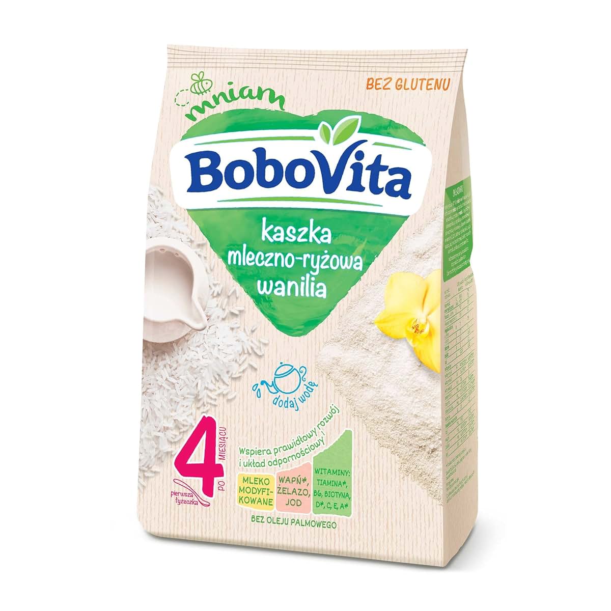 Bobovita Milk and Rice Gruel Vanilla for Babies (230g/8.1oz)