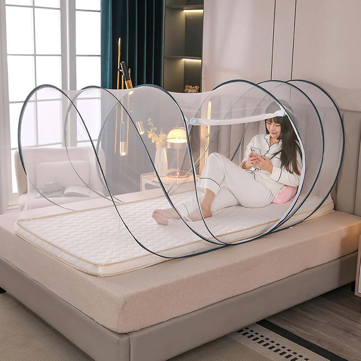 Nuiorfty Pop-Up Mosquito Net Tent for Bed