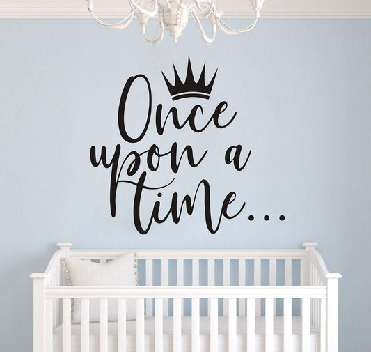 Juruoxin Once Upon A Time Princess Quote Vinyl Wall Sticker