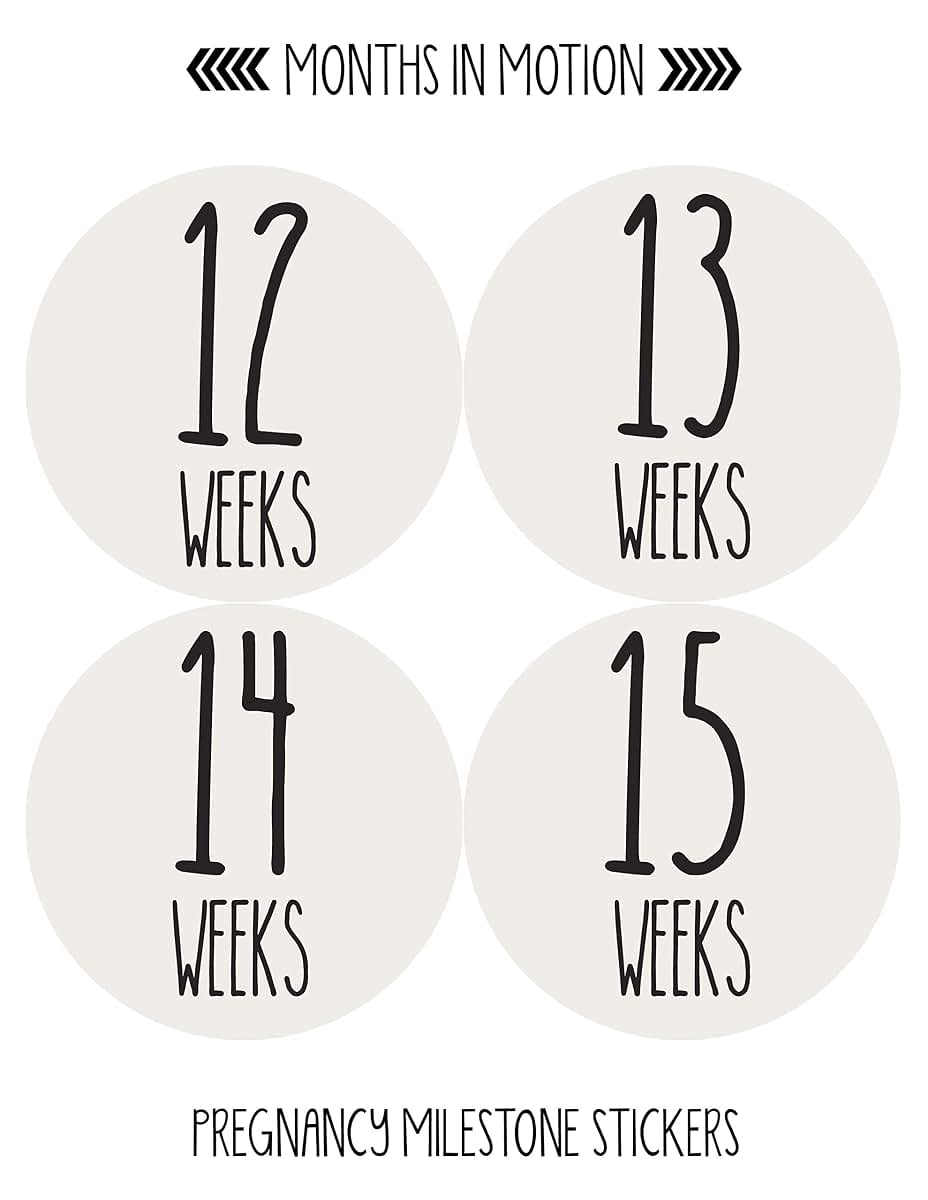 Months In Motion Pregnancy Growth Stickers, 36-Piece Set (photo 2)