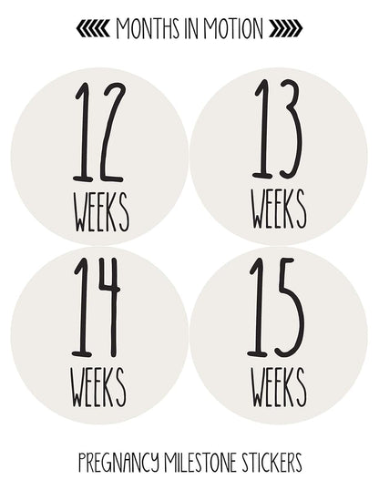 Months In Motion Pregnancy Growth Stickers, 36-Piece Set (photo 2)