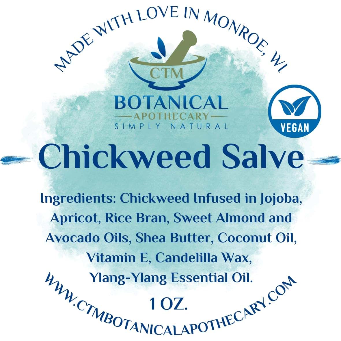 Chickweed Salve for Skin Nourishment, 1 Oz.