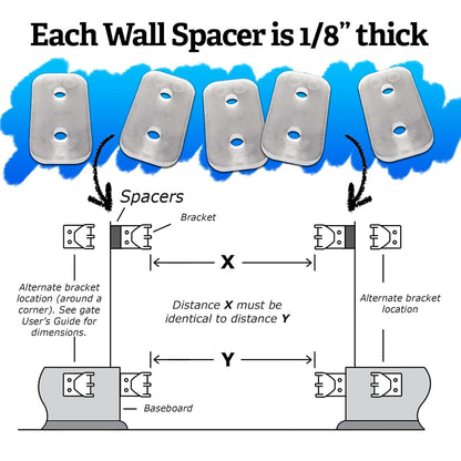 Smart Retract Retract-A-Gate Brand Only - Wall Spacer Set (photo 3)