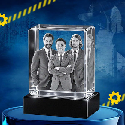 THE 3D CRYSTAL Personalized 3D Photo Cube – XXL 4 x 6 Inch (photo 3)