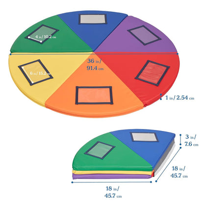 ECR4Kids SoftZone Picture Me Play Mat, Activity Mat, Assorted