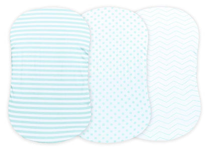 Nodnal Co. Fitted Bassinet Sheets Mint Set