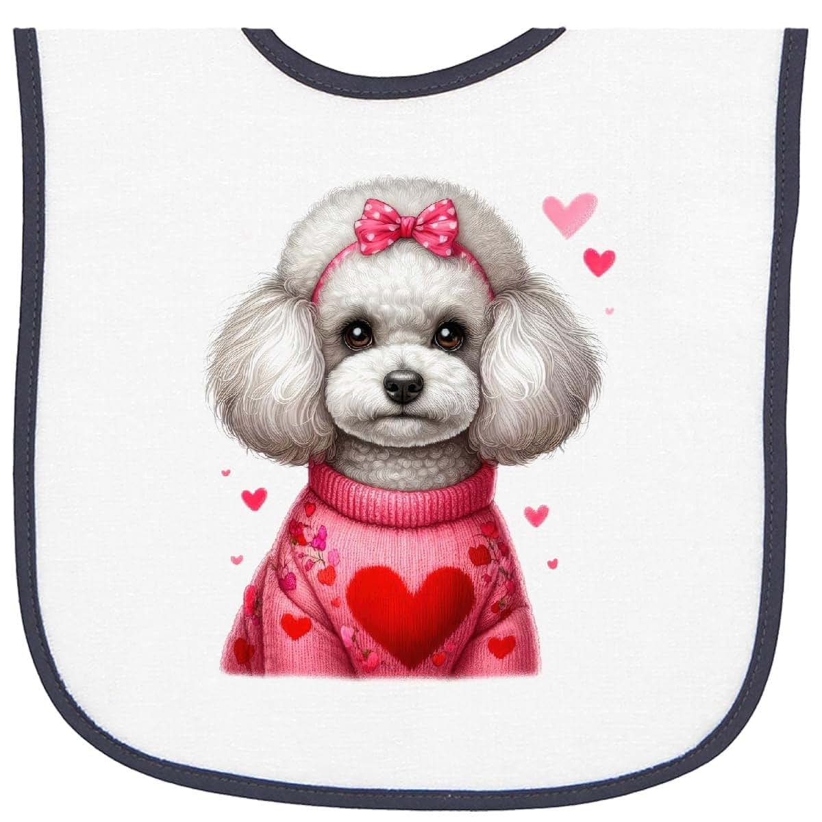 inktastic Poodle Lover Baby Terry Cloth Bib
