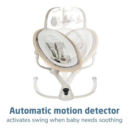 Maxi-Cosi Cassia Electric Baby Swing with 360 Rotation and Music