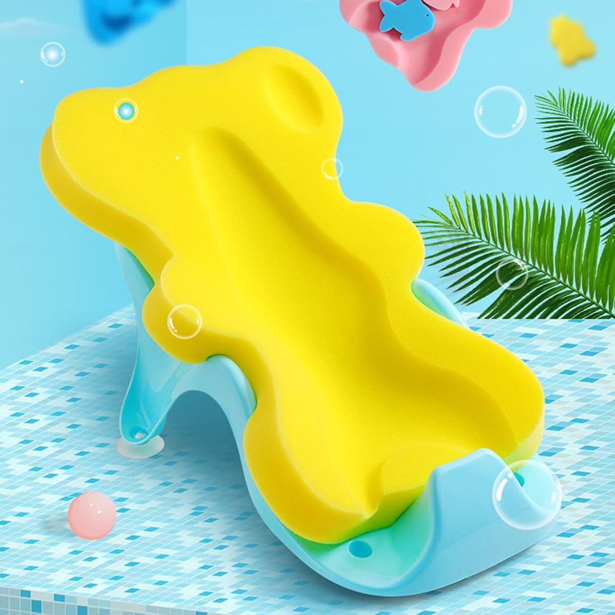 HOUNIIXIE Baby Bath Sponge Mat Newborn Shower Pad (photo 4)