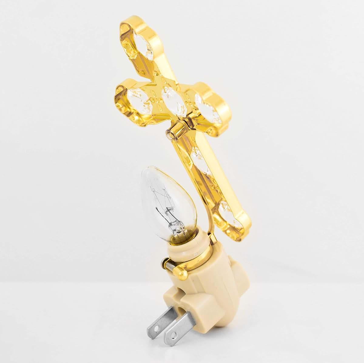 Crystal Delight By Mascot Gold Cross Night Light (photo 4)