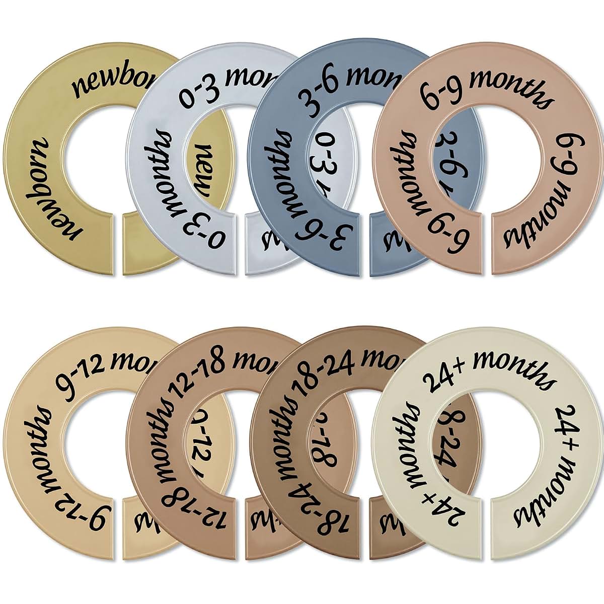 ForraFun 8-Piece Closet Dividers for Baby Clothing Storage