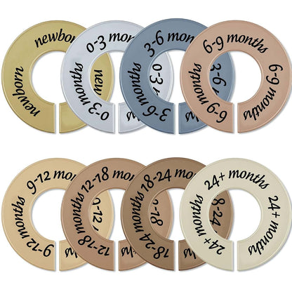 ForraFun 8-Piece Closet Dividers for Baby Clothing Storage