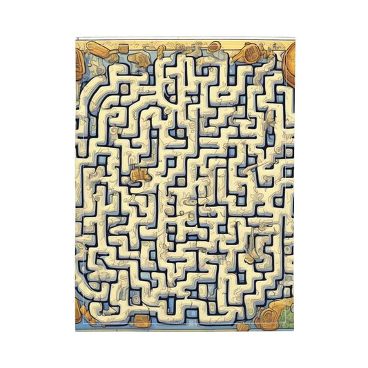yuangjhop Labyrinth Treasure Map Baby Comfort Blanket for Newborn Children, Pure Cotton, Breathable, Multifunctional