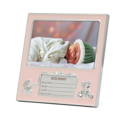 Mimosa Moments 4x6 Photo Frame for Baby Birth Details Keepsakes