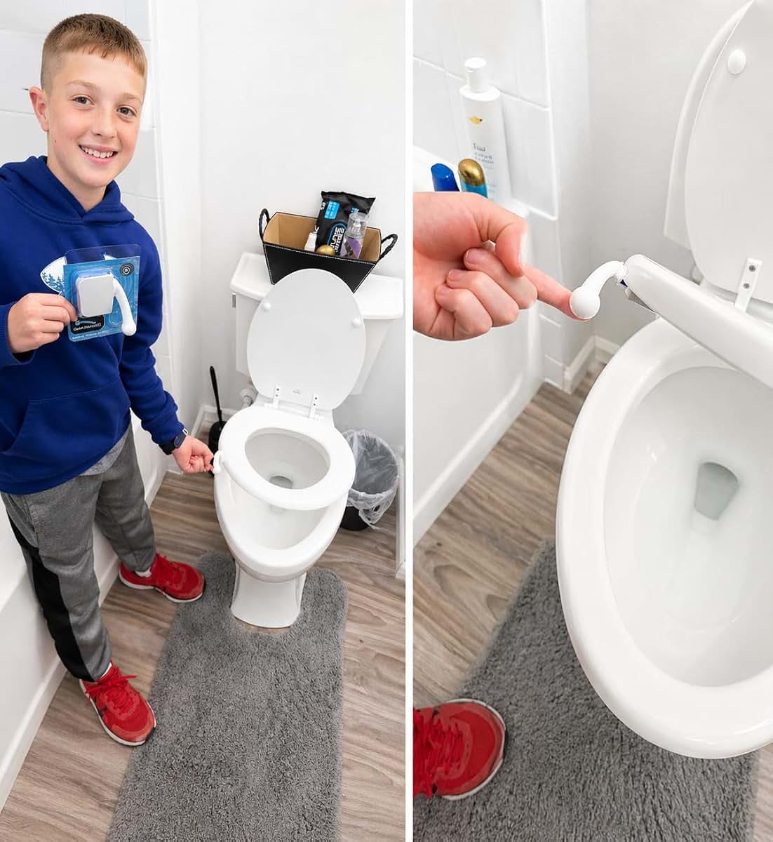 Sani-Hani Toilet Seat Lifter Handle in Yellow