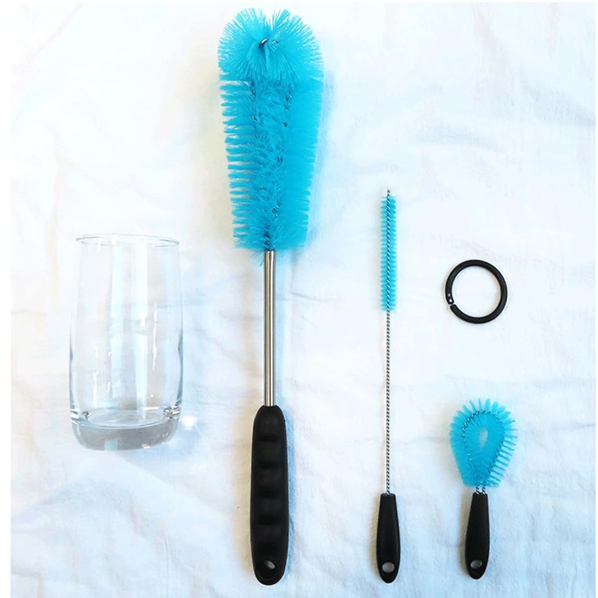 Aufmer 6-Piece Stainless Steel Long Handled Bottle Brush Set (photo 2)