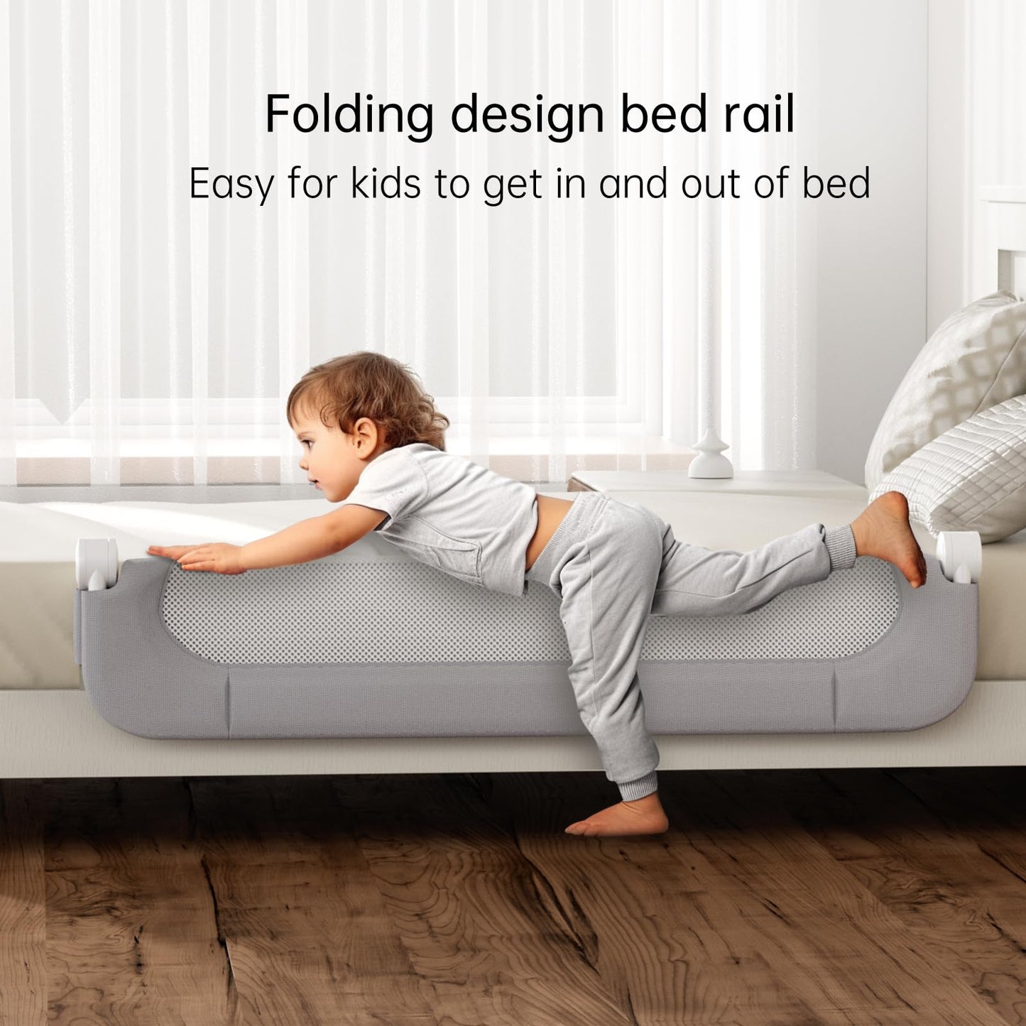 UPGOGO Folding Bed Rail Guard