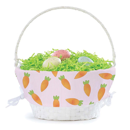 Personalized Planet Personalized Easter Egg Basket for Girl with Handle and Custom Name | Carrot Easter Basket Liners