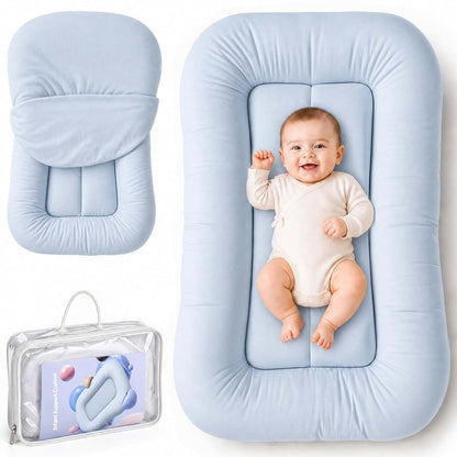 NestleMom Infant Support Cushion for Newborns, Zuma Blue