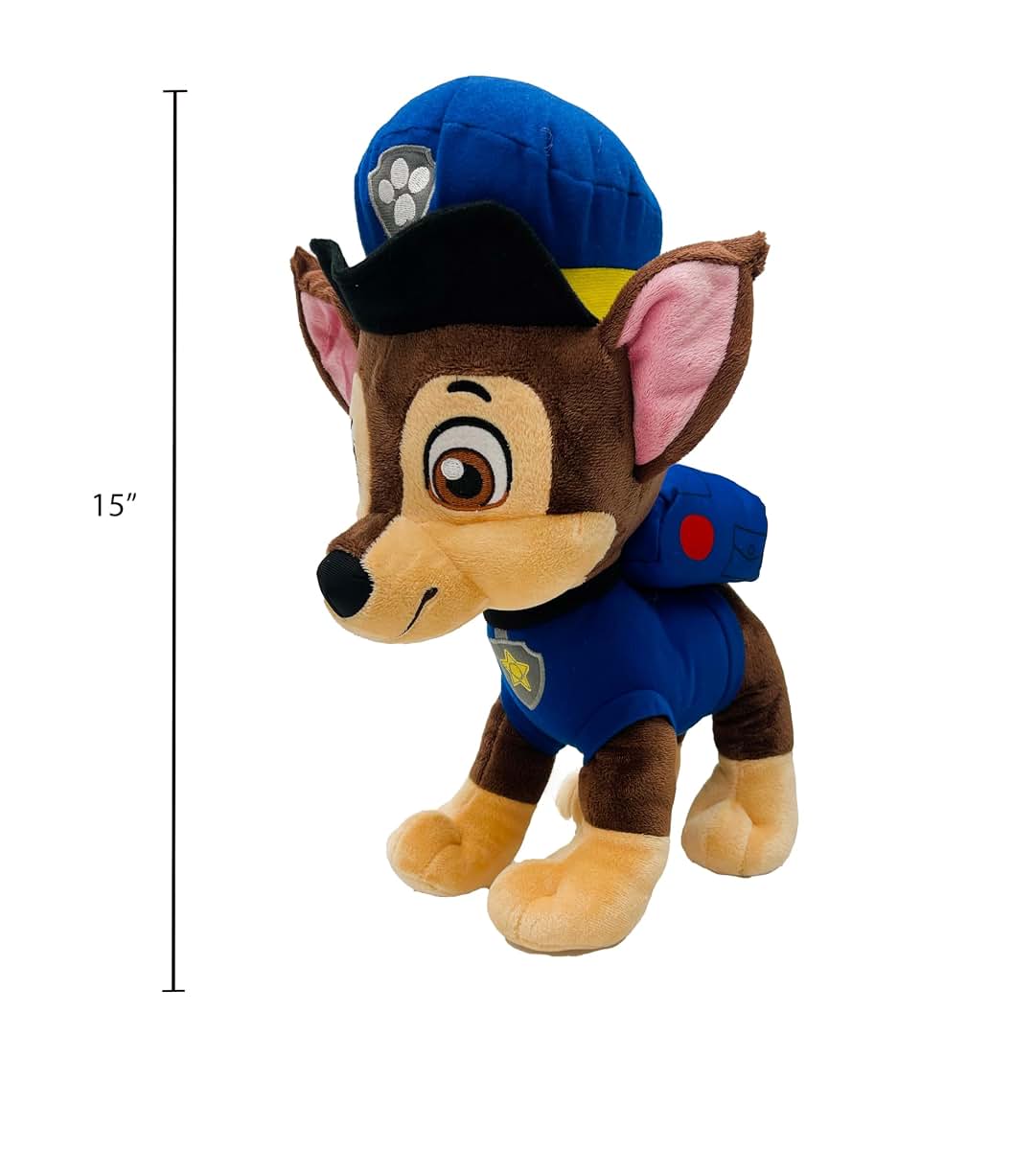 BabyOneStop Paw Patrol Chase Blue Soft Plush Cuddle Pillow With Embroidered Details