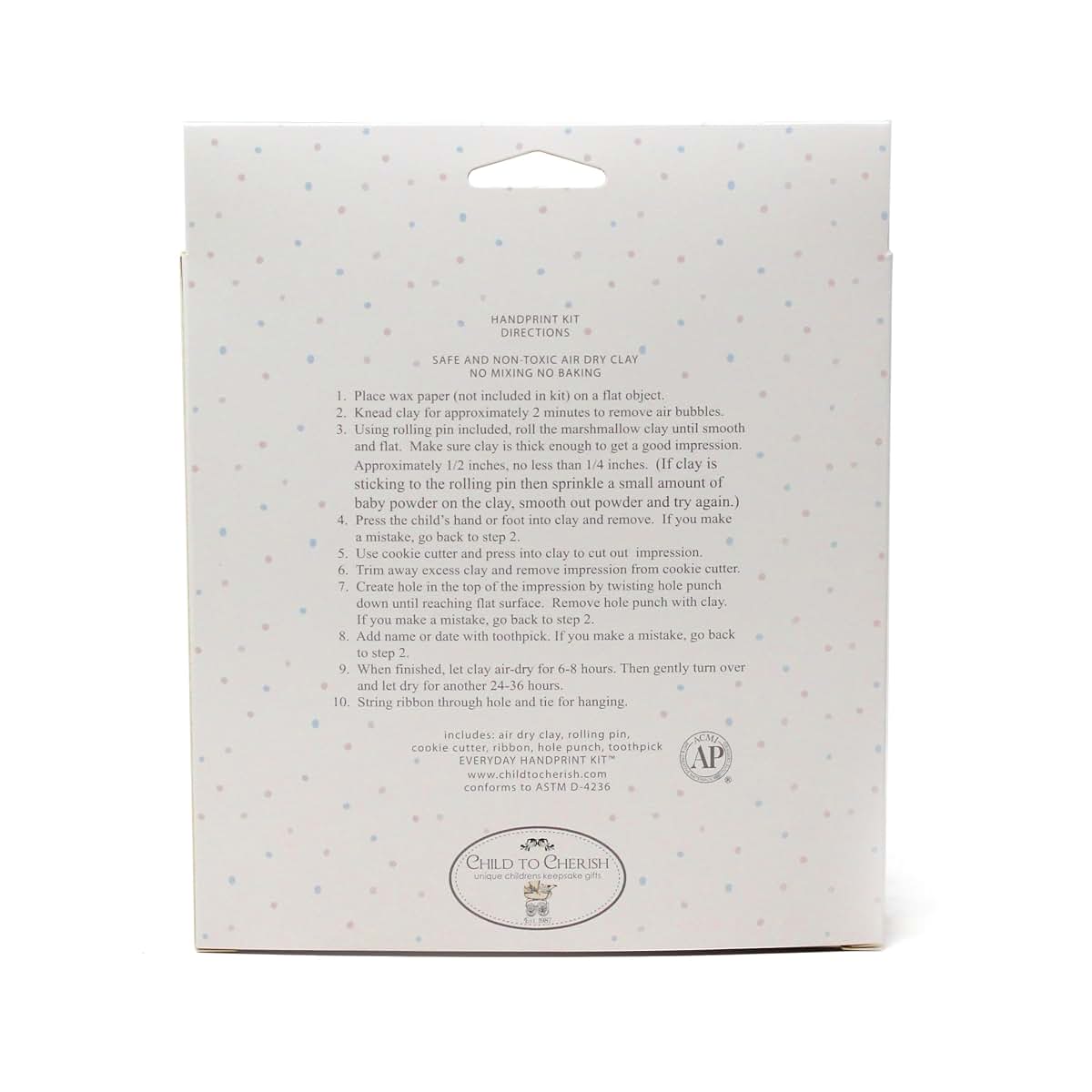 Child to Cherish Keepsake Handprint Kit with Marshmallow Clay (photo 2)