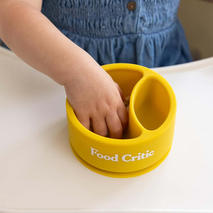 Bella Tunno Food Critic Silicone Suction Bowl With Two-Section Design