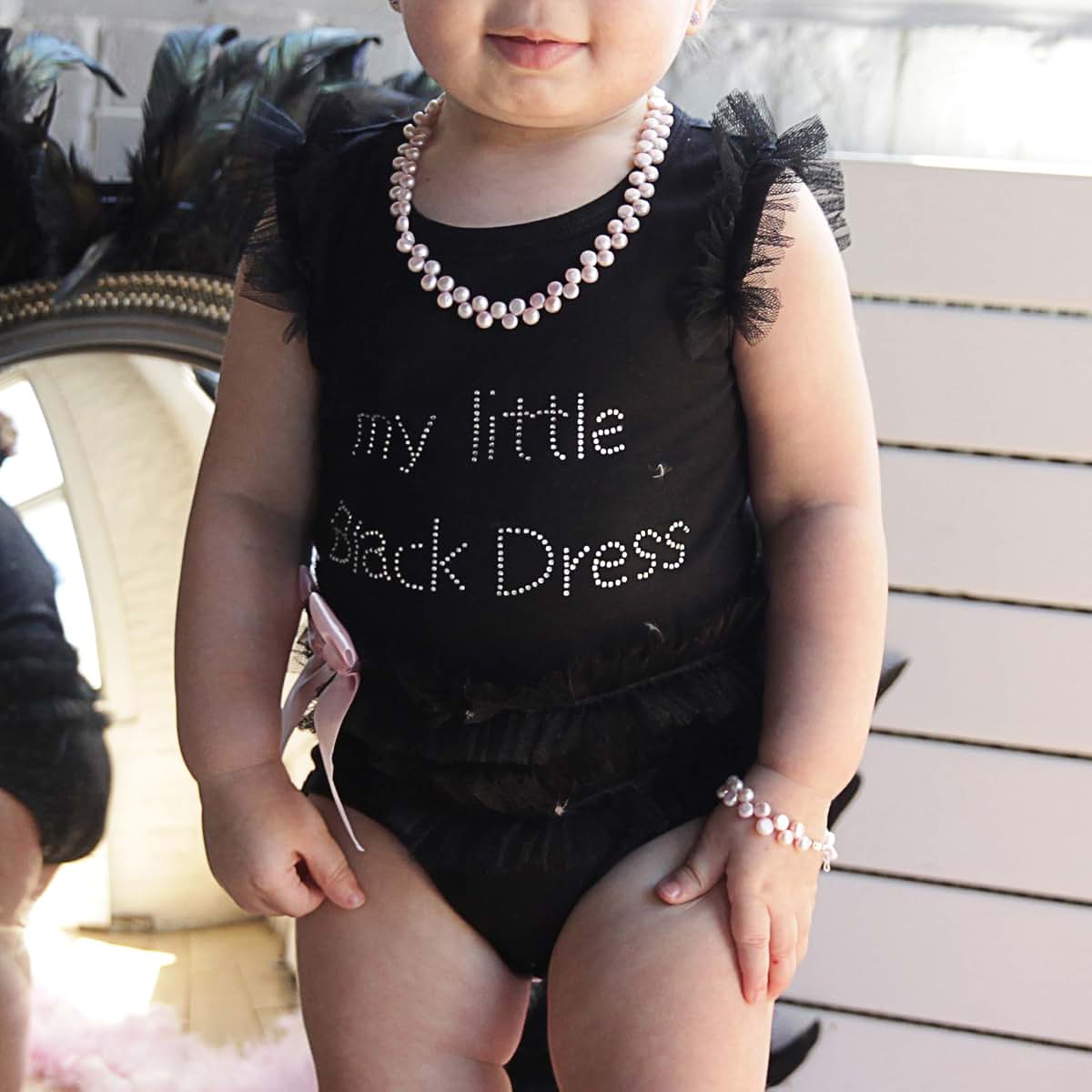 Crystal Dream Freshwater Pearl Baby Bracelet and Necklace Gift Set