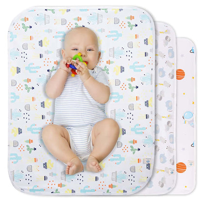WinReal Baby Diaper Changing Pad, Portable 3 Pack Waterproof