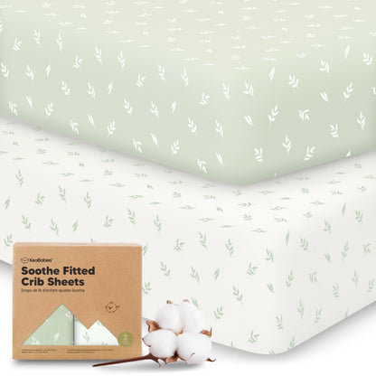 KeaBabies Organic Cotton Crib Sheets 2-Pack
