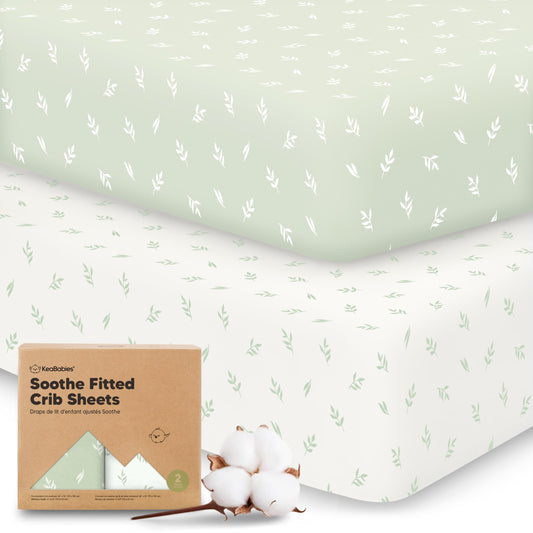 KeaBabies Organic Cotton Crib Sheets 2-Pack