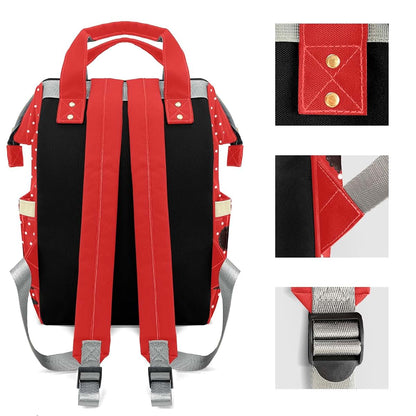 TailorYYCustomZ Polka Dot African Red Girl Mummy Bags Custom with Name Personalized Diaper Bags Backpack Presents for (photo 3)